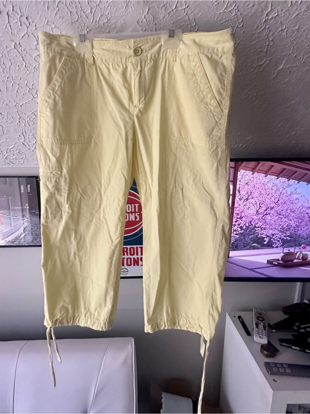 LOFT Yellow Casual Capris